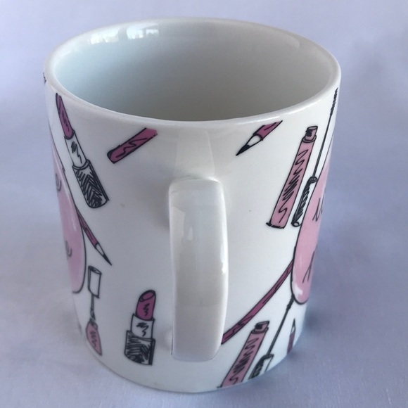 Wake Up and Make Up Bone China Mug - Picture 4 of 6